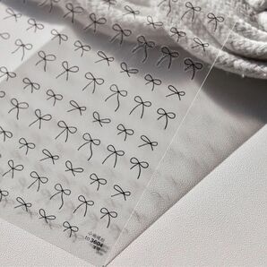 ネイルシール リボン 可愛い 手書き風リボンネイルシール