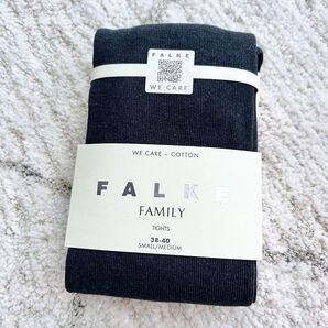新品 FALKE FAMILY ファルケ コットンタイツ チャコール Bshop