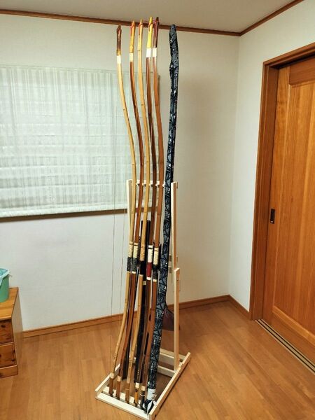 弓道 弓立て(折り畳み式・6張り用・送料込み)193