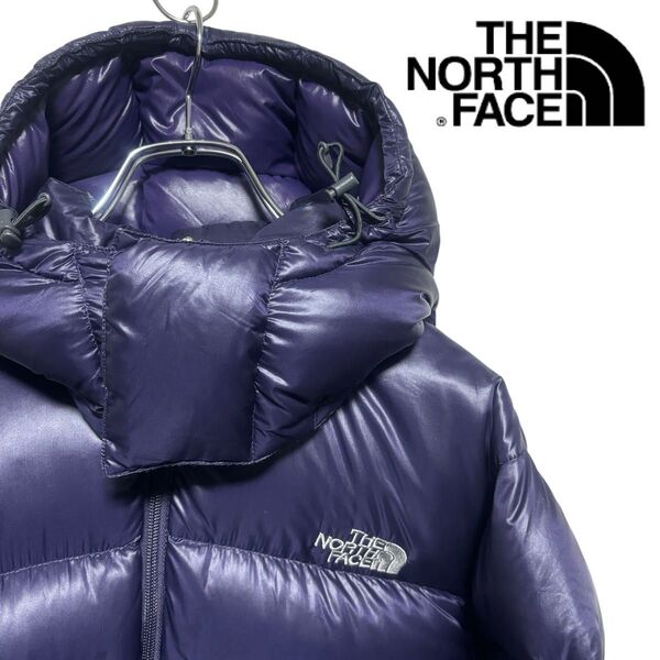 THE NORTH FACE ノースフェイス ダウンジャケット 700フィル フーディー ヌプシ アコンカグア パープル Mサイズ