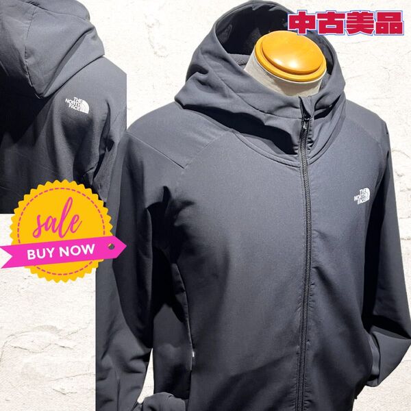 ◇ノースフェイス◇ジャンパー◇フーディー◇中古品◇軽量◇ストレッチ◇XL◇
