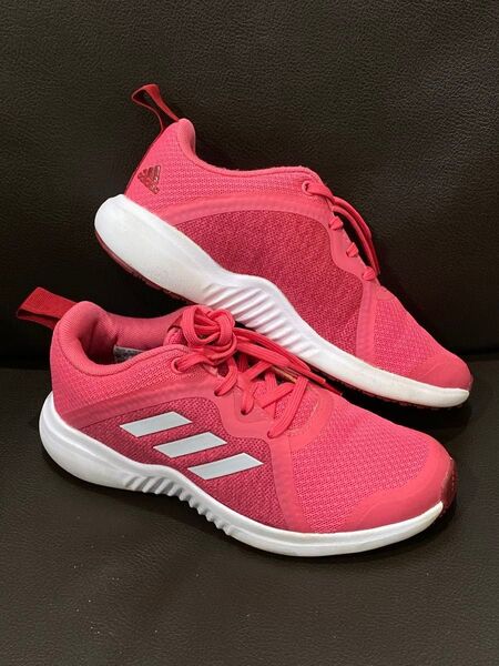 美品 adidas 21.5 アディダス スニーカー FortaRunX 2 K ピンク