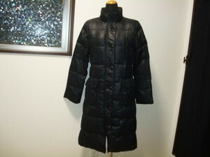 * GAP Gap Japan black black long height protection against cold rib knitted have down coat down jacket blouson lady's S size 7 number 36 number 