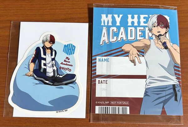 ヒロアカ 轟焦凍 ドンキステッカー&アニメイト特典ステッカー
