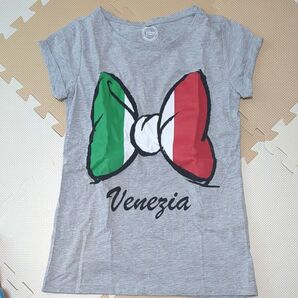 美品☆イタリアディズニーストア公式 トリコロールリボンTシャツ Mサイズ