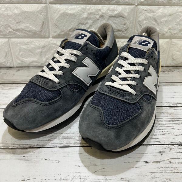 New Balance M990N ネイビー スニーカー 27cm