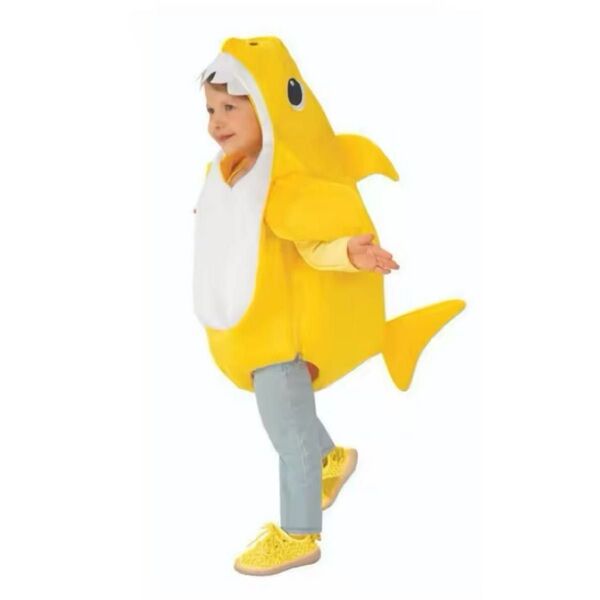 サメのコスプレ★ベイビーシャーク 仮装 3歳-4歳サイズ 男の子 女の子 キッズ 着ぐるみ クリスマス 95 100 110