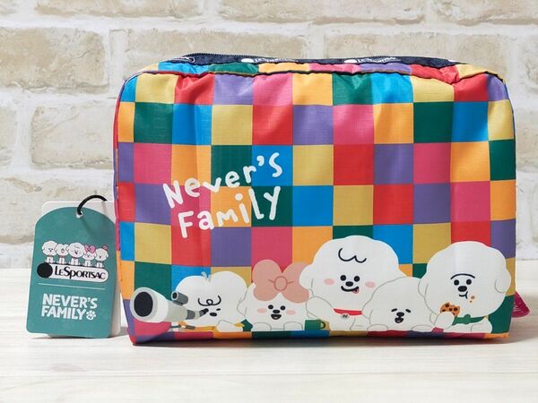 セール↓【新品】レスポートサック NEVER'S FAMILY ポーチ(大)