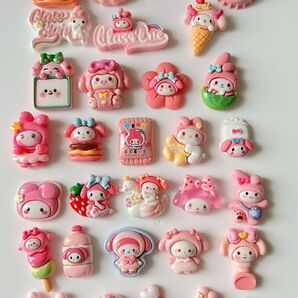 マイメロディ ピアノちゃん デコパーツ デコレーションパーツ