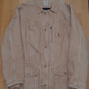 ヴィンテージ CARHARTT ダック地ジャケット 希少サイズ!XL toll フェード キルティング裏地 アクティブジャケット