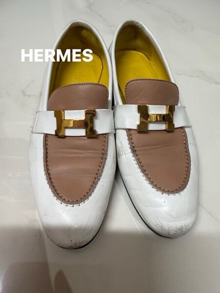 HERMES パンプス 35 1/2 ゴールド金具