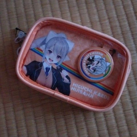 にじさんじ ポーチ 缶バッジ付き 樋口楓