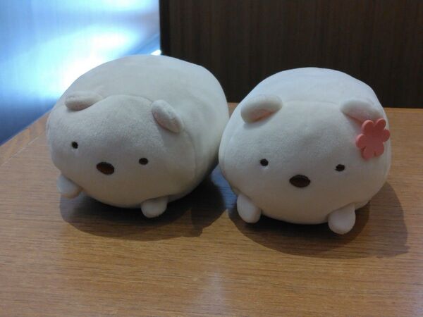 《中古》ぬいぐるみ すみっコぐらし しろくま 2個セット 8㎝ c20/79