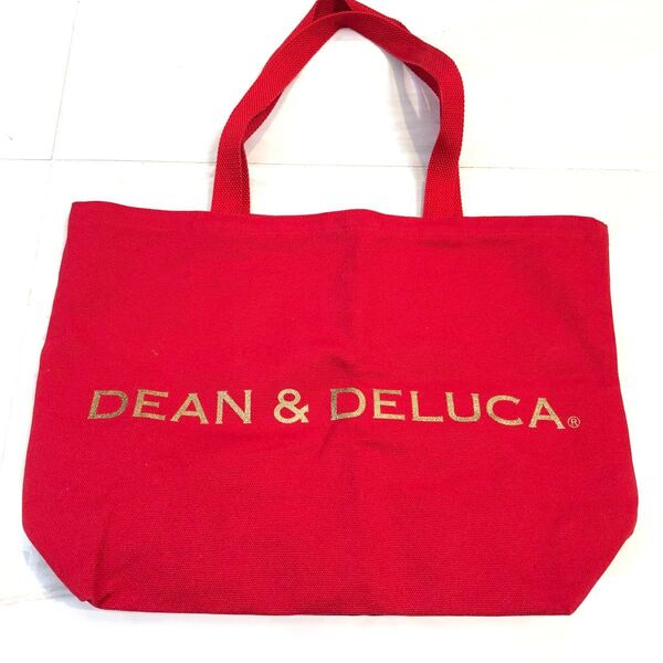 【完売品】DEAN&DELUCA ゴールドラメ10周年記念トートバッグLサイズ ディーンアンドデルーカ