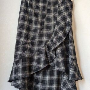 axes femme 巻きスカート チェック