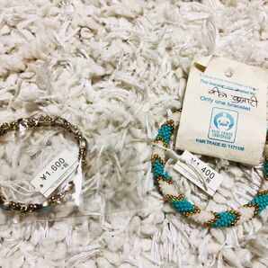 【新品】【総額3000円】ブレスレット ブルー 2点