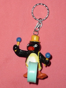 Чрезвычайно редко! Retro 1990 Pingu Pinguce Mancere Tamscot держатель ключей ⑥