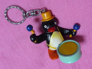  ultra rare! retro 1990 year PINGU Pingu character mascot key holder ②