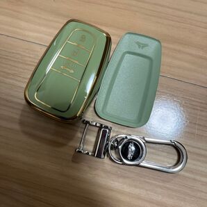 トヨタ TOYOTA 対応品 キーケース スマートキー ケース グリーン