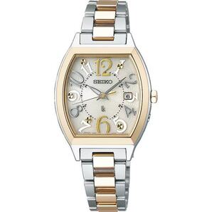 ★送料無料★特価 新品★SEIKO セイコー 国内正規品 LUKIA ルキア SSVW216 ソーラー電波 シャンパンゴールド サファイア レディース腕時計