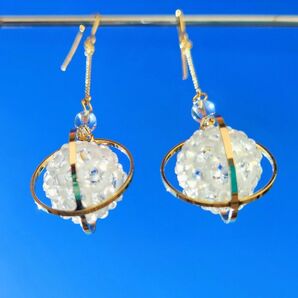 フラーレン サンゴールド ピアス (イヤリング)太陽十字