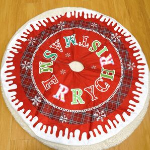 毎年使える★クリスマスツリースカート MERRY CHRISTMAS