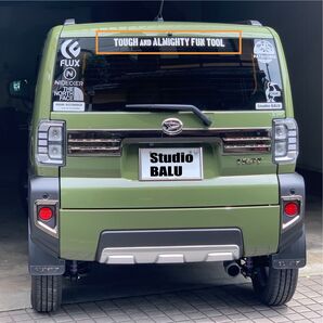ダイハツ タフト リアガラスデカール 名前の由来 B マットホワイト 色変更可能