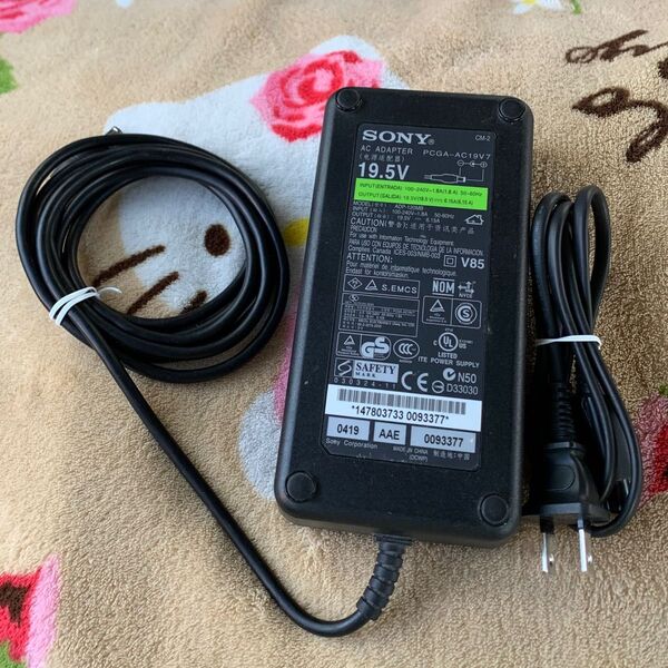 SONY ACアダプター PCGA-AC19V7 19.5V 6.15A 通電確認済み