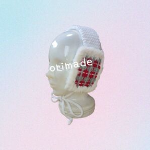 チェック柄・イヤーマフ