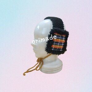 チェック柄・イヤーマフ