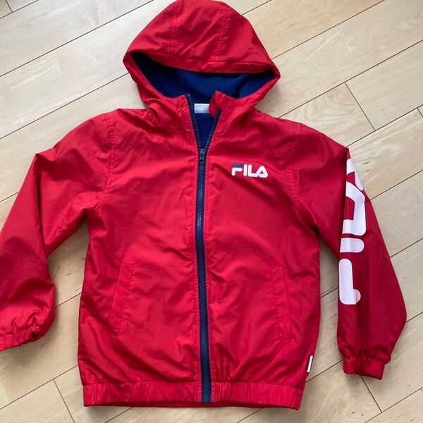 ウインドブレーカー☆ナイロンジャケット☆ジャンパー☆FILA☆130センチ