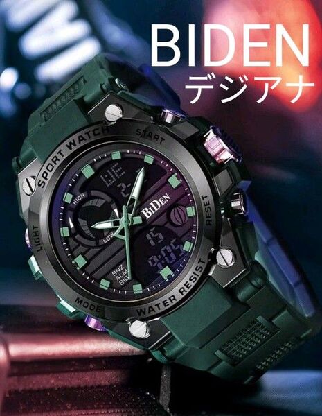 特価中★■ 新品 BIDEN メンズ 腕時計 デジアナ