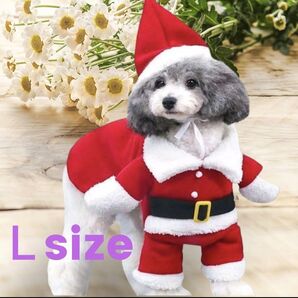 犬用コスプレ 猫 コスプレ ペット服 映え 小型犬 クリスマス サンタクロース サンタ 犬服 犬 ドッグウェア ペット用品 L