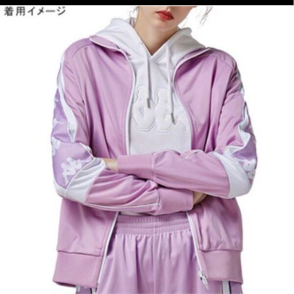新品 KAPPA BANDA ジャージ 上 レディース パープルピンク バンダ ジャケット 長袖 ゴルフ