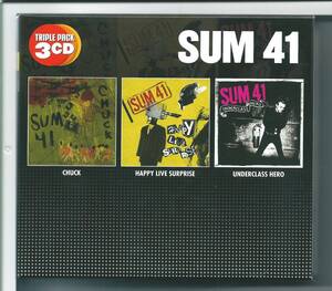 送料無料♪CD SUM 41 トリプル・パック~チャック/ハッピー・ライヴ・サプライズ~ SUM 41 ライヴ・ベスト/アンダークラス・ヒーロー