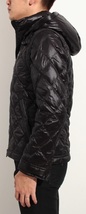 極美品BURBERRY BLACK LABEL 14A/W高機能BIGホース刺繍4WAYダウン ジャケットMキルティング黒レザー ベスト希少バーバリーブラックレーベル_画像7