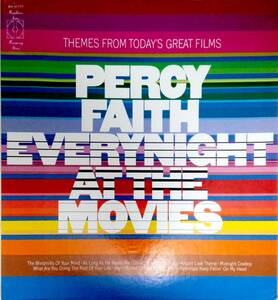 3107【ＬＰ盤】めったに出品されない◎希少US盤 パーシー・フェイス ジャズ/EVERYNIGHT AT THE MOVIES Themes From Today's Great Films 