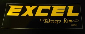 TAKASAGO EXCEL黒黄色ステッカー正規商品新品