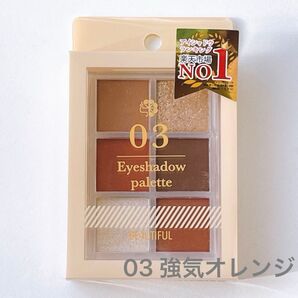 PICOMONTE(ピコモンテ) BEAUTIFUL DE 6色アイシャドウパレット 高発色 03 強気オレンジ