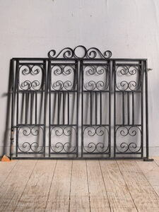  England antique iron fence gate . gardening 8967