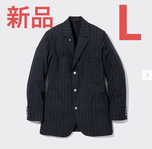 GU カバーオール(ストライプ) beautiful people ネイビー L