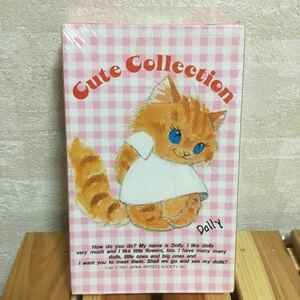  paper made . lunch box 3 sheets entering DOLLY cat Chan pattern Showa Retro 