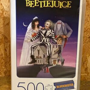 ビートルジュース ジグソーパズル 500 洋画 VHSケース風 BEETLEJUICE 1988年版 ブロックバスター