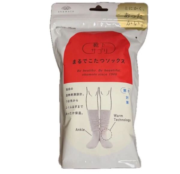 靴下サプリ まるでこたつソックス Mグレー 23-25