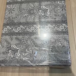 【新品】日本製 掛け布団カバー シングルサイズ150×210cm 布団 新生活 一人暮らし ペイズリー柄 グレー