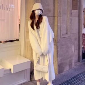 【Temu】韓国系 ロングカーディガン ニット セーター コート カーディガン 冬 秋