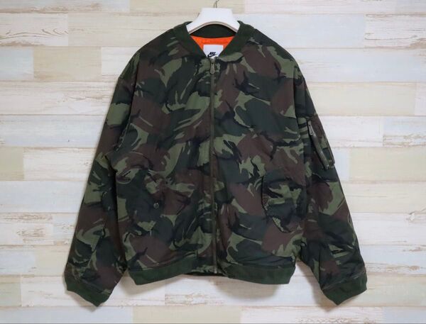 新品 定価35750円 XLサイズ NIKE AS M NL MA1 FLIGHT WVN JKT CAM ナイキ NL MA-1
