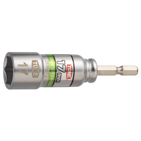 【在庫セール】2BN-17C 電動ドリル用コンパクトソケット ビット差込 トネ(TONE) 二面幅17mm