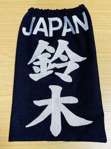 剣道用刺繍垂名札・垂ゼッケン・垂ネーム(上英語タイプ)・片面・No.638