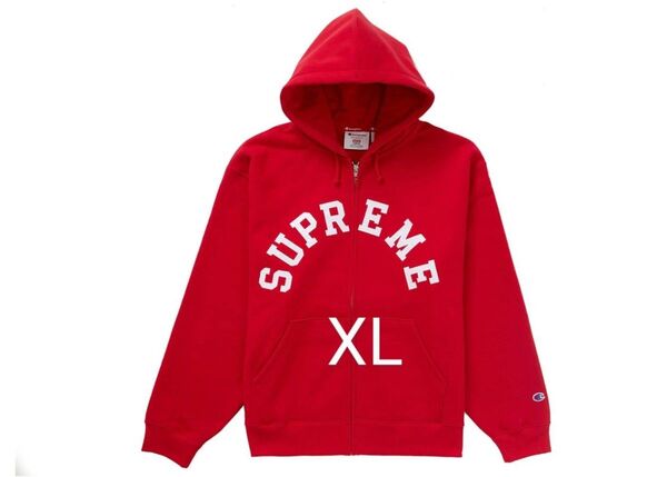 Supreme/Champion Zip Up Hooded Sweatshirt